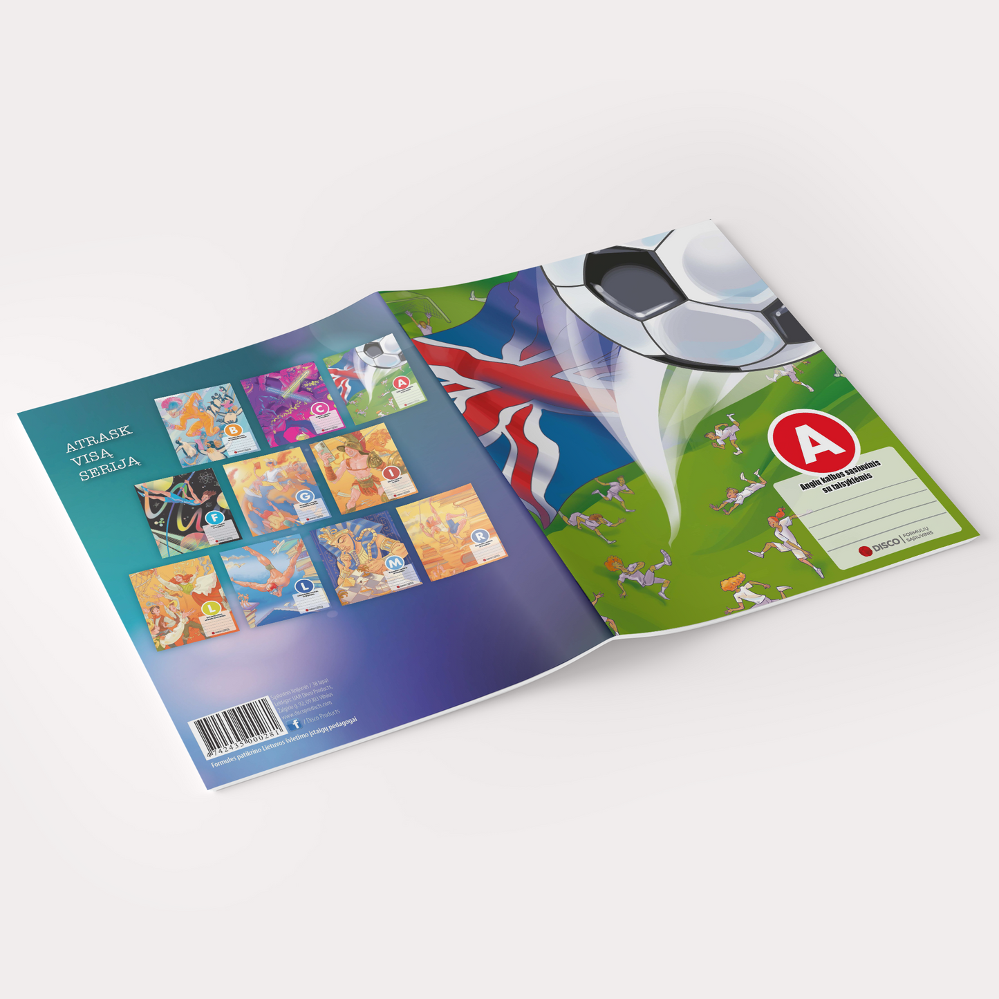Formula notebook, English, 38 sheets, lined