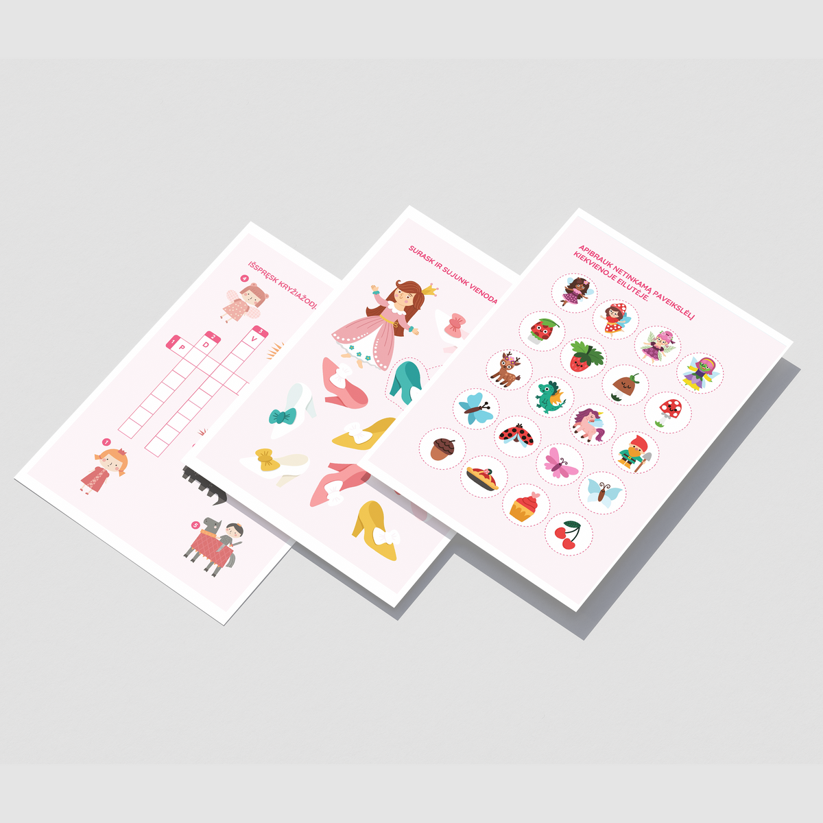 Magiškos užduotėlės. Princesės – skaitmeninė užduočių knygelė (PDF)