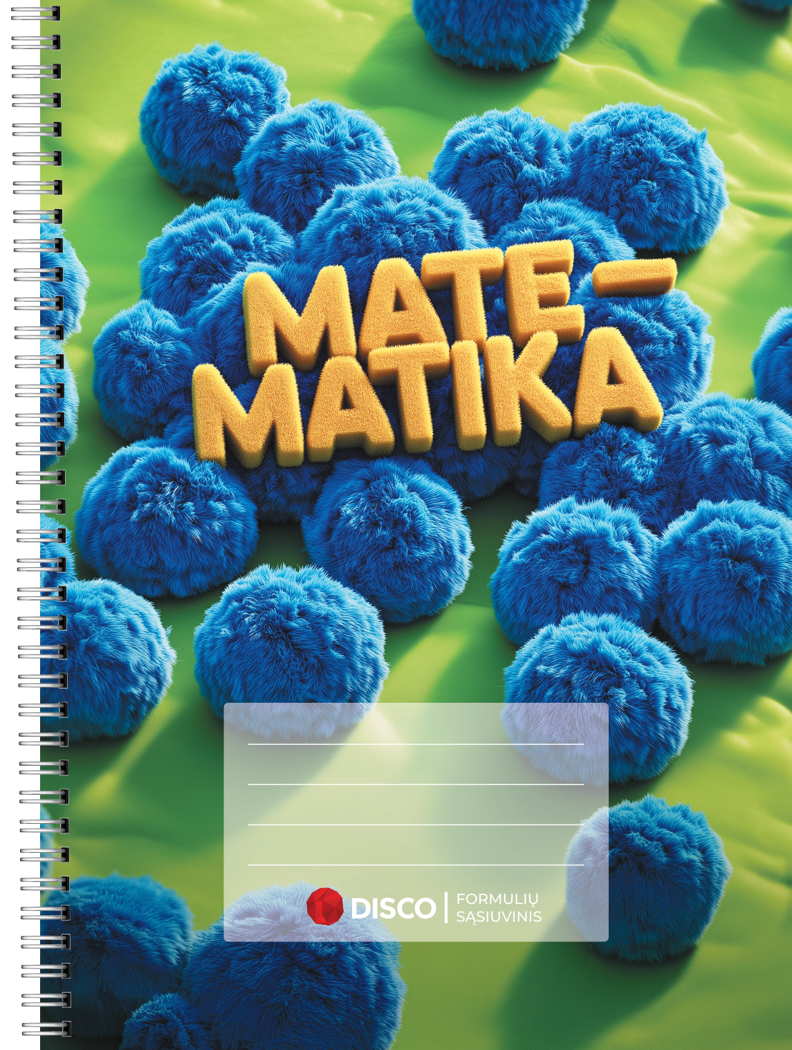 Тетрадь с формулами по математике DISCO, 50 л., в клетку, со спиралью