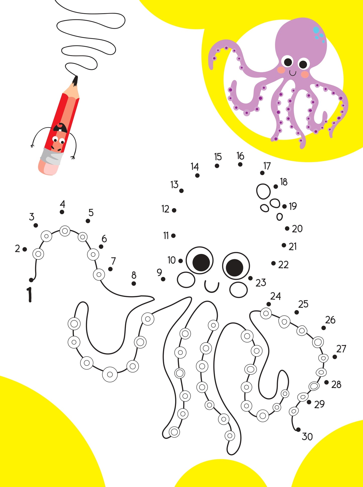 Coloring book "Connect the Dots 1-30"