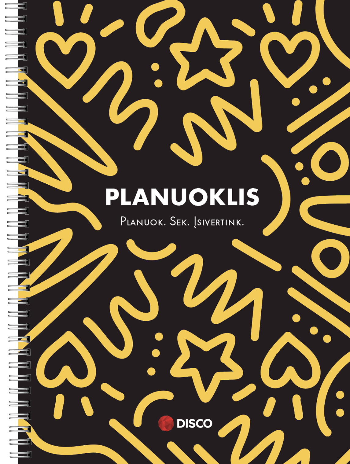 Planuoklis moksleiviams, 52 lapų, A5 formato, su spirale