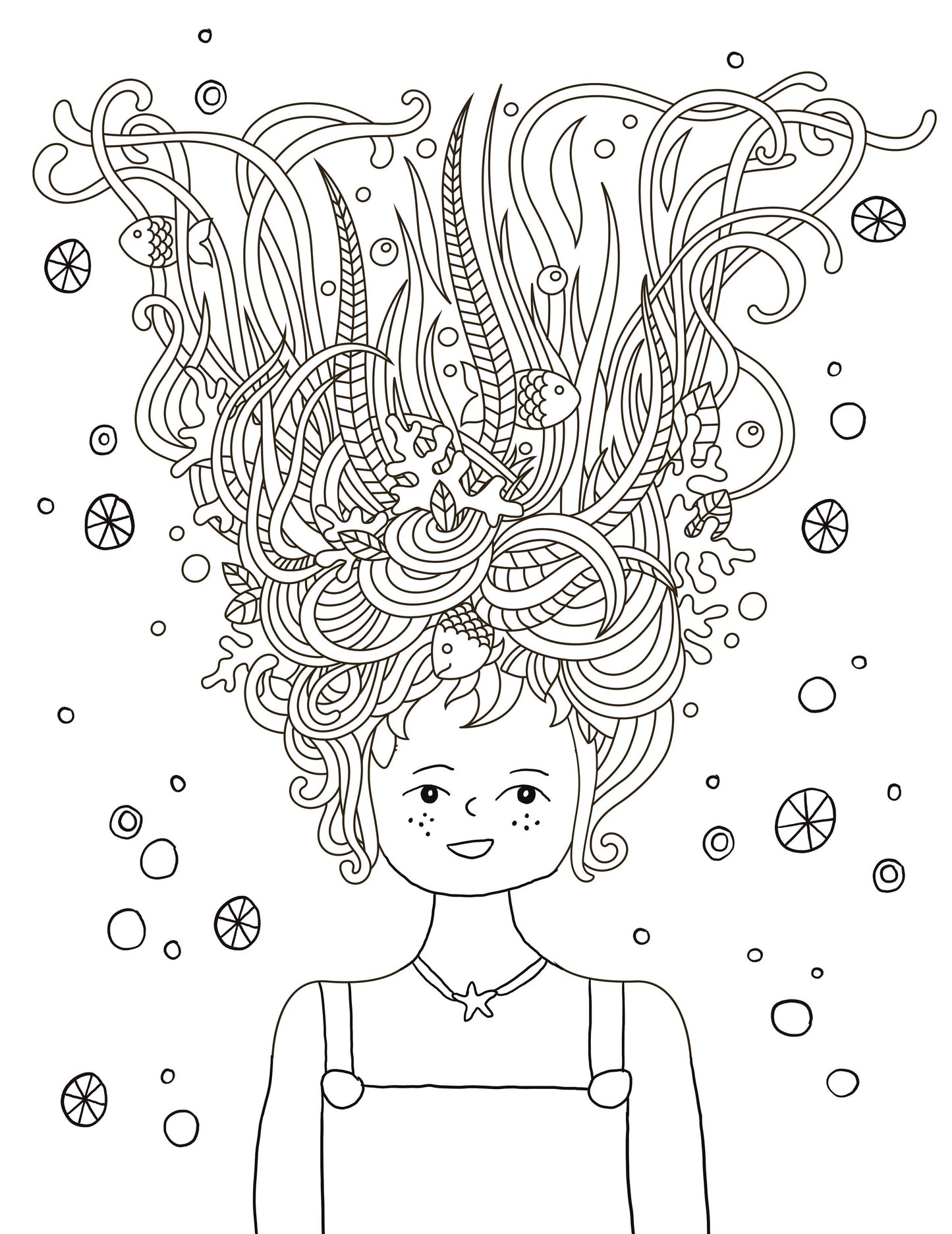 Раскраска с блестящими наклейками. Чудеса русалочки