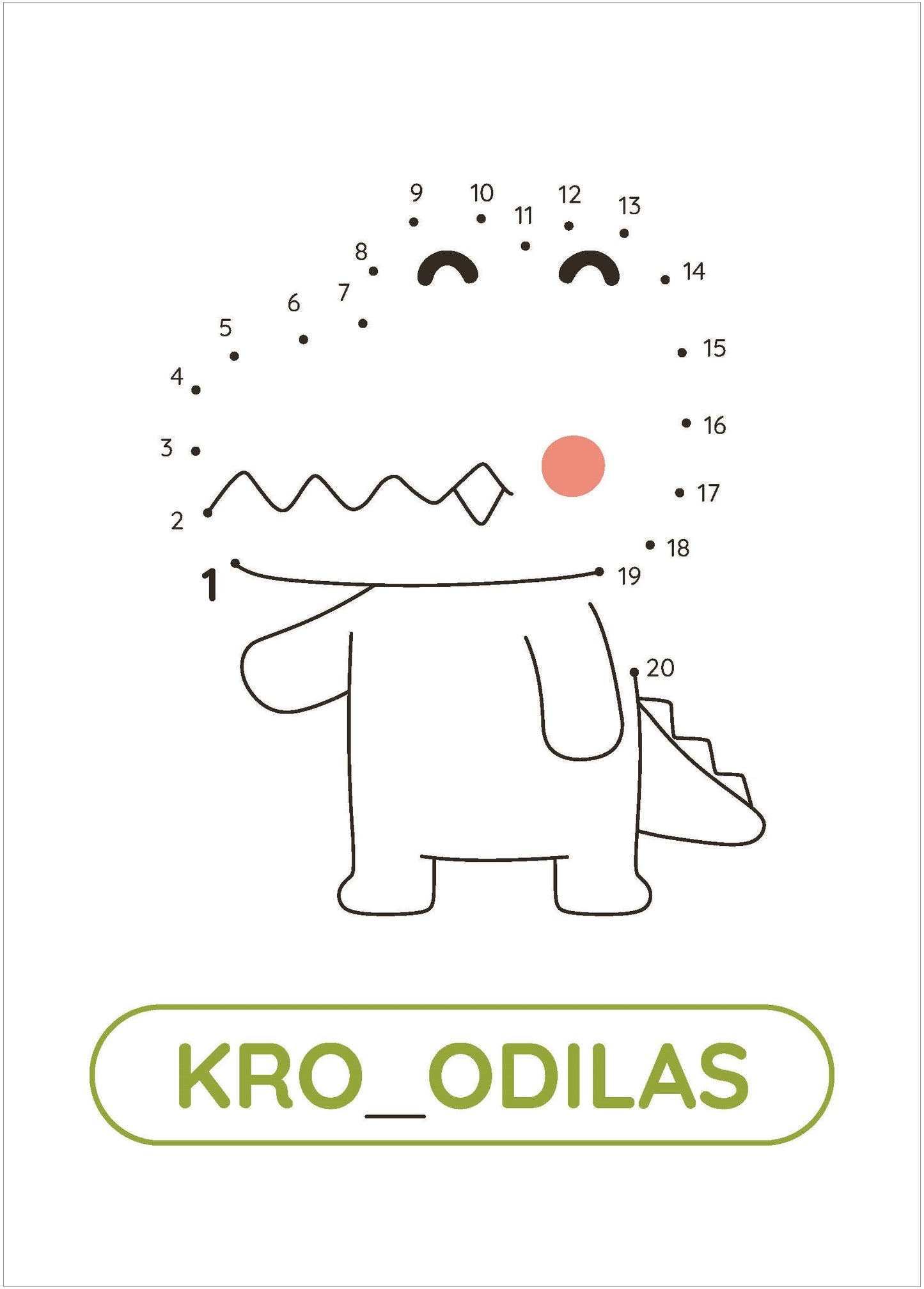 Соедини точки от 1 до 20