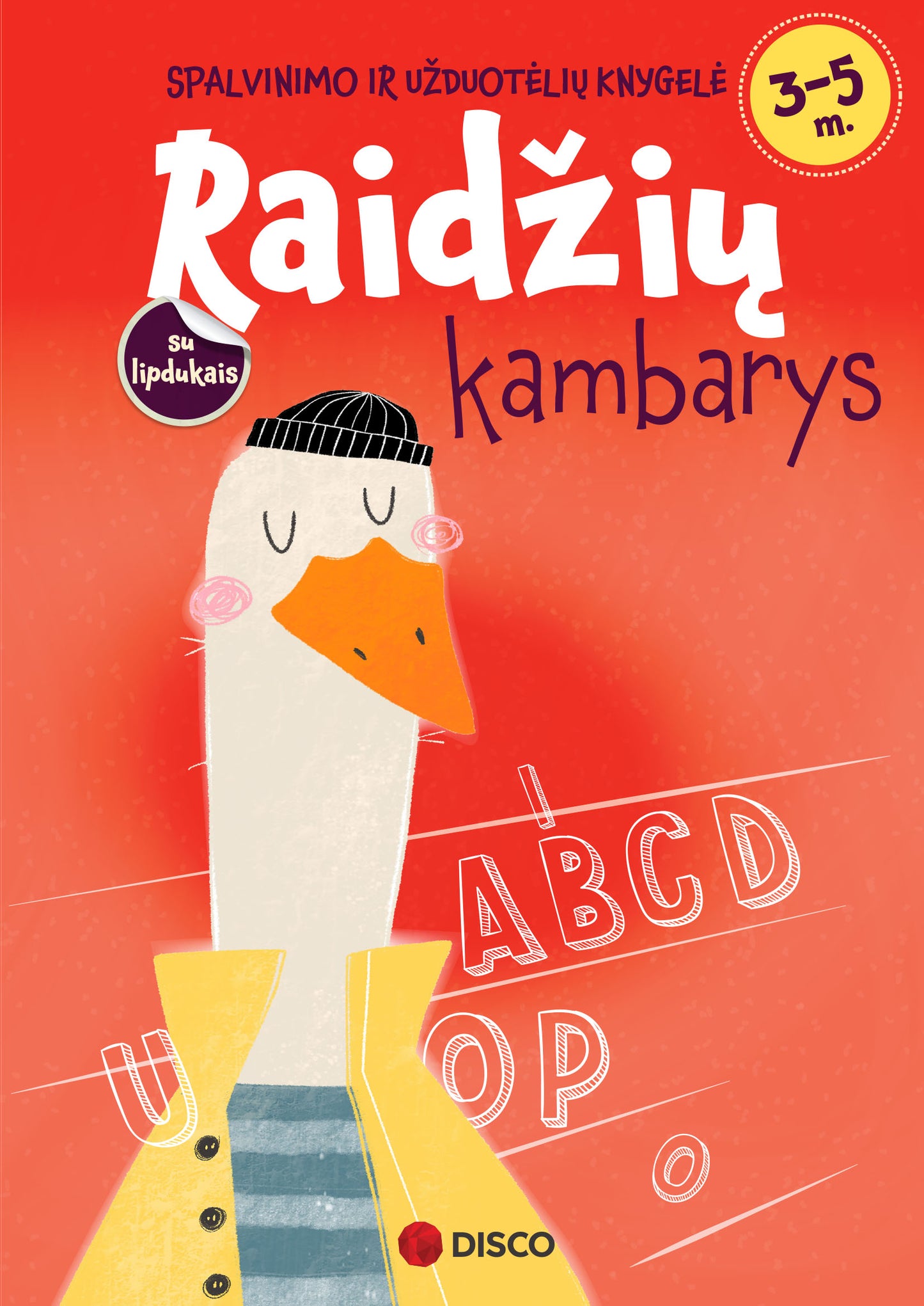 Spalvinimo ir užduotėlių knygelė „Raidžių kambarys“