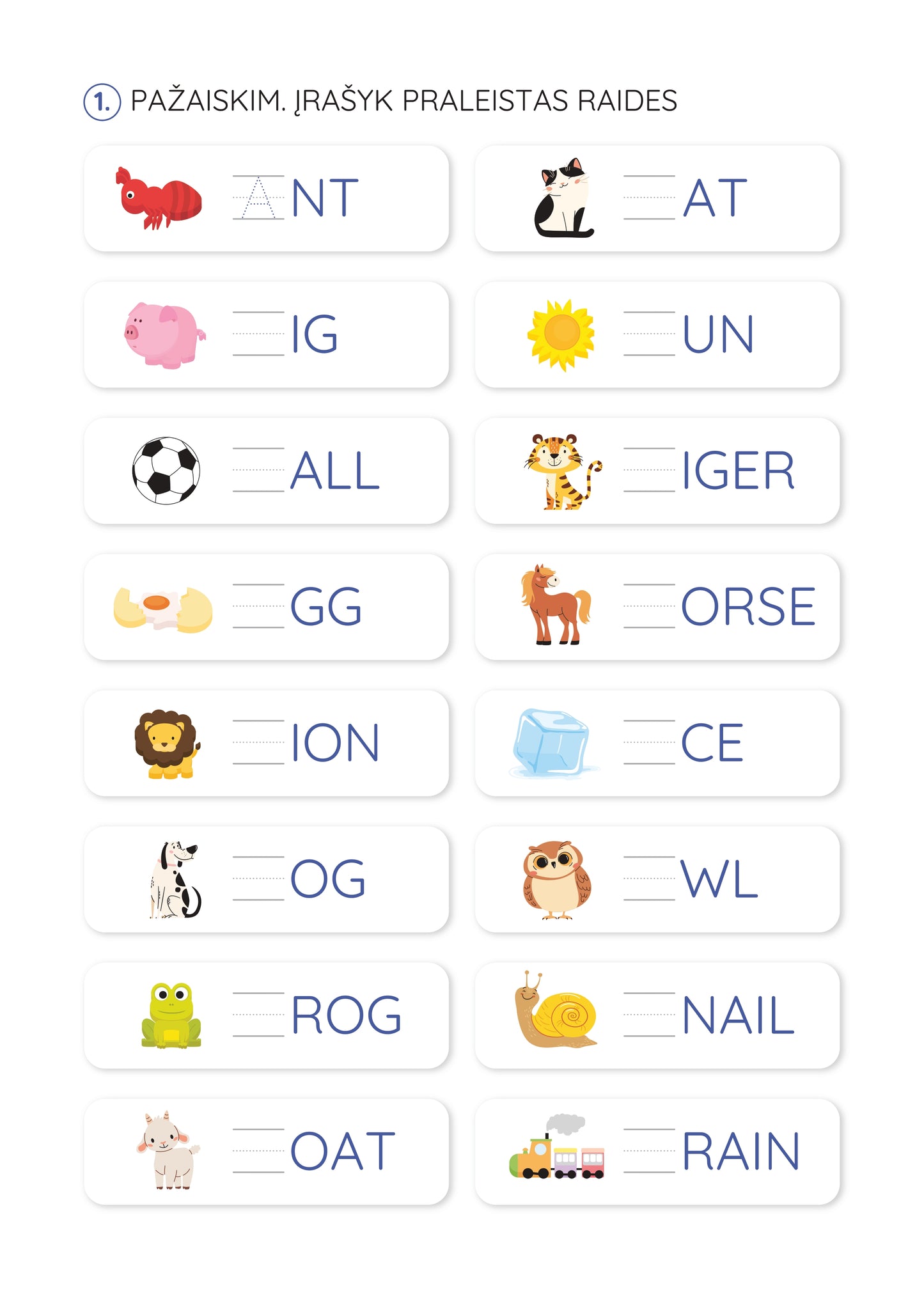 Activity book. Hand training