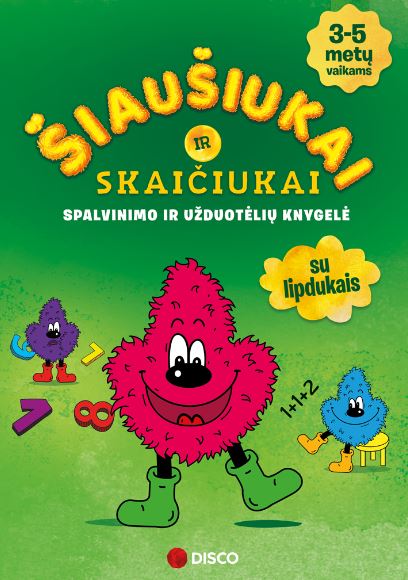 Spalvinimo ir užduotėlių knygelė „Šiaušiukai ir skaičiukai“ (su defektu)
