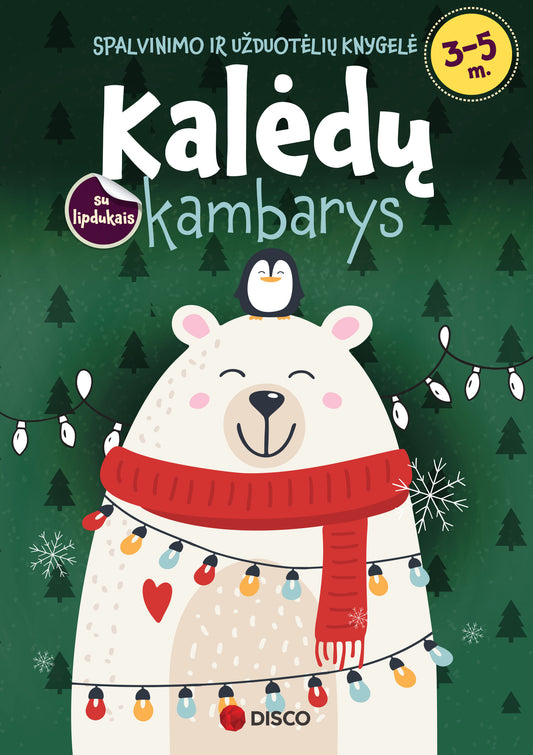 Spalvinimo ir užduotėlių knygelė „Kalėdų kambarys“ (su defektu)