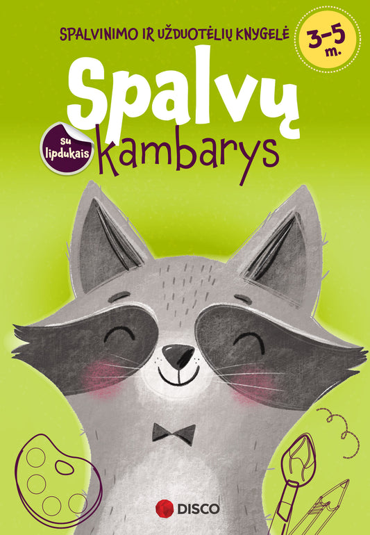 Spalvinimo ir užduotėlių knygelė „Spalvų kambarys“ (su defektu)