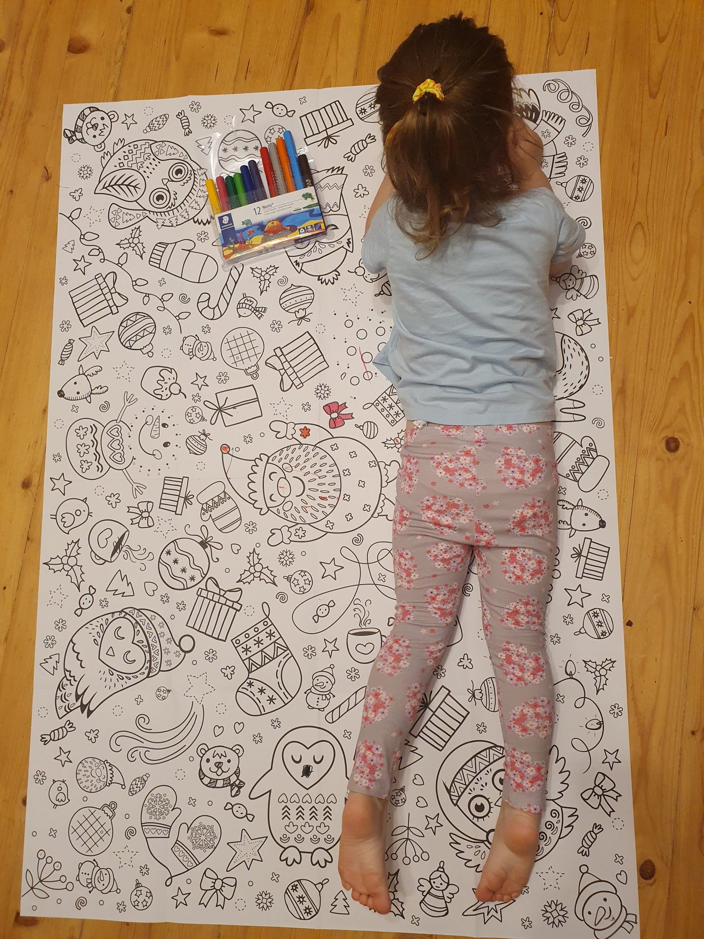 Birthday coloring poster