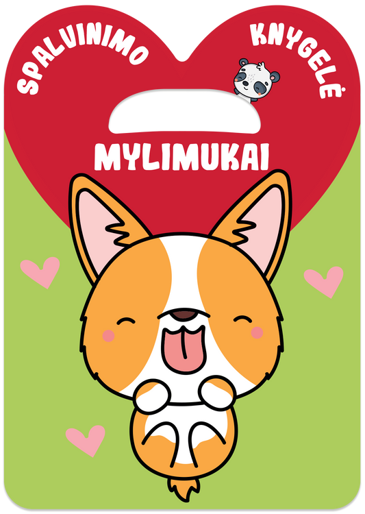 Spalvinimo knygelė „Mylimukai“, 1 knyga (su defektu)