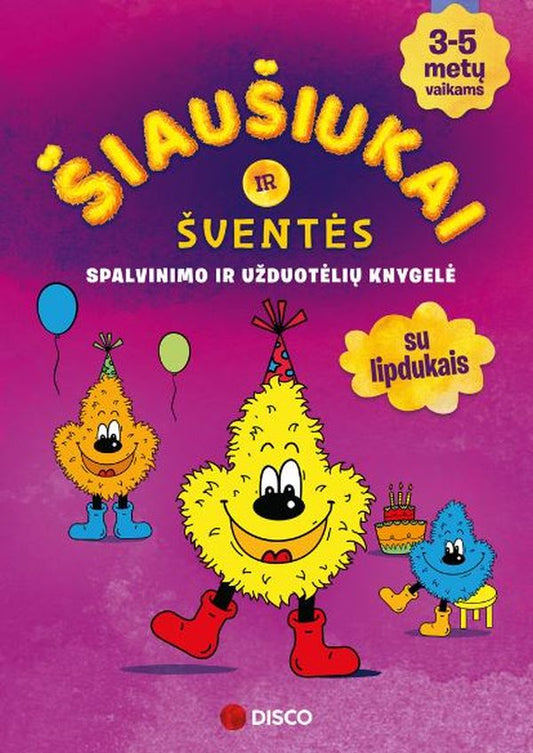 Spalvinimo ir užduotėlių knygelė „Šiaušiukai ir šventės“ (su defektu)