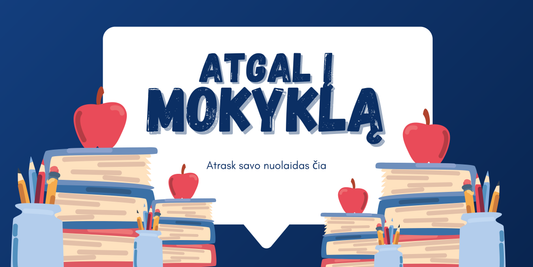 Nuolaidų kodų kalendorius: „Atgal į mokyklą" 2026