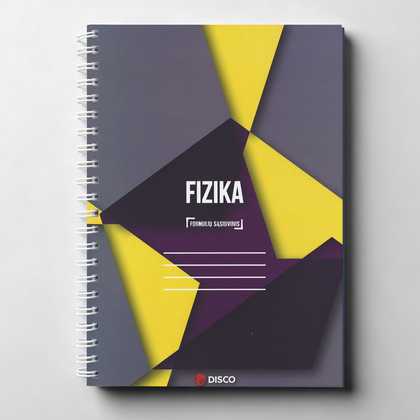 Formulių sąsiuvinis fizikai, 50 l., langeliais, su spirale