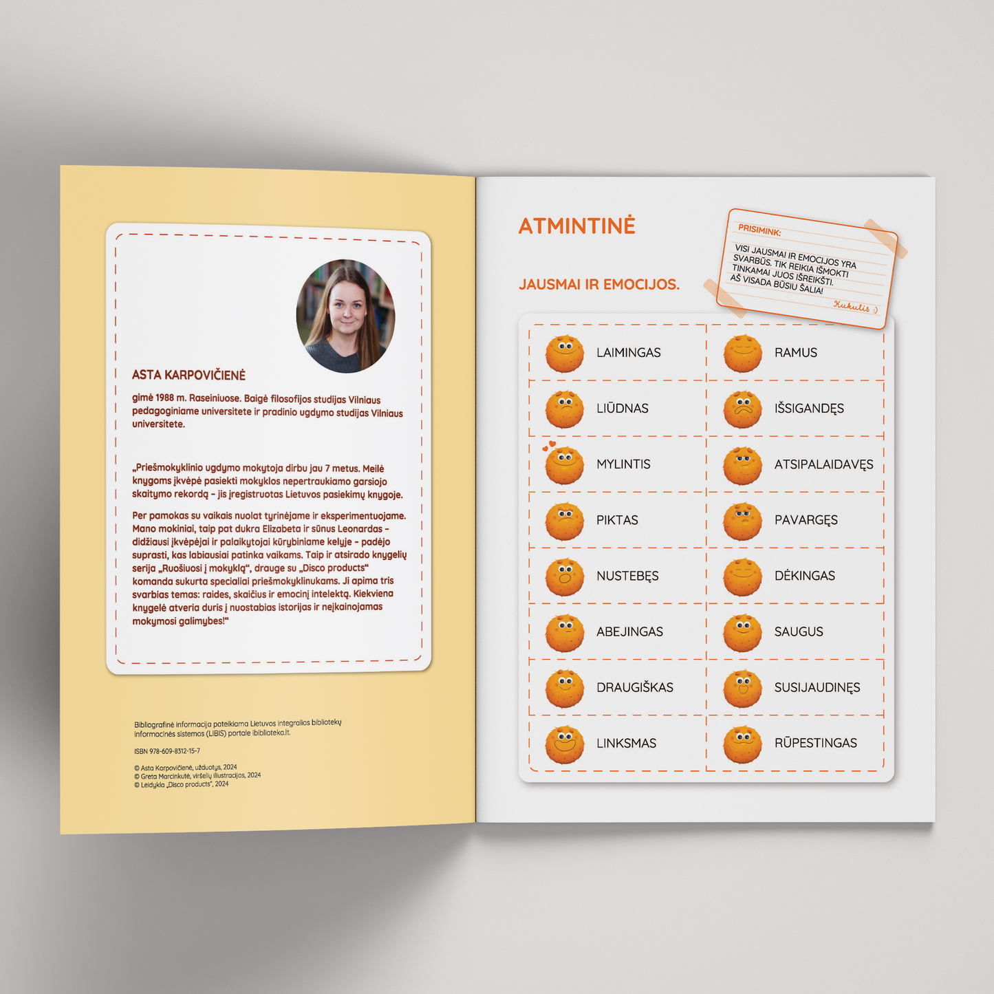 Emocijų knygelė – skaitmeninė užduočių knygelė (PDF)