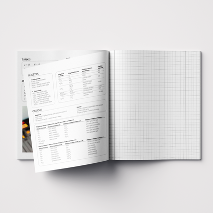 Helper notebook, Chemistry, 32 sheets, squared
