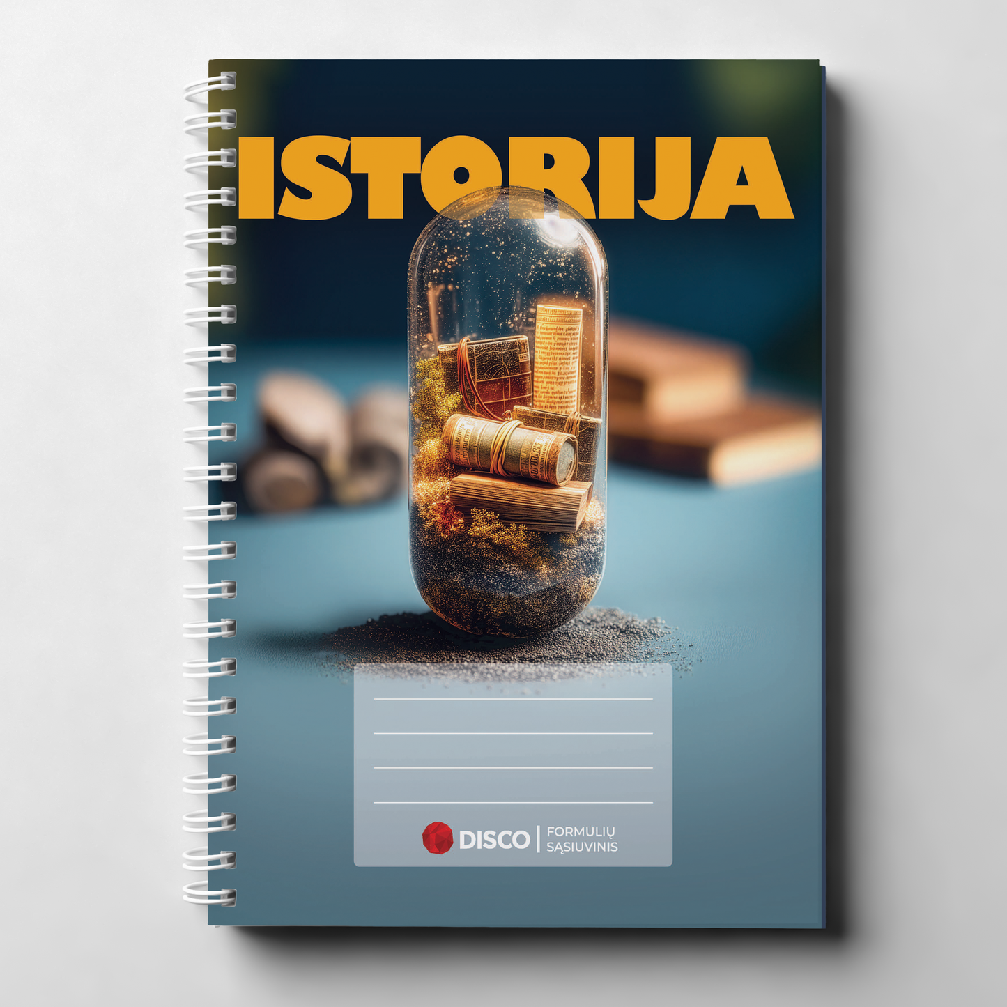 Formulių sąsiuvinis istorijai, 50 l., langeliais, su spirale