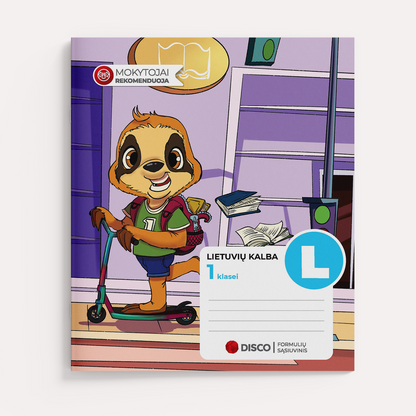 Formulių sąsiuvinis lietuvių kalbai, 1 kl., 14 l., linijomis