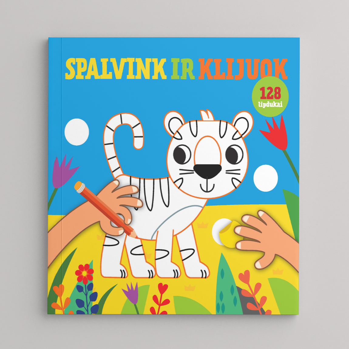 Spalvink ir klijuok. Tigras