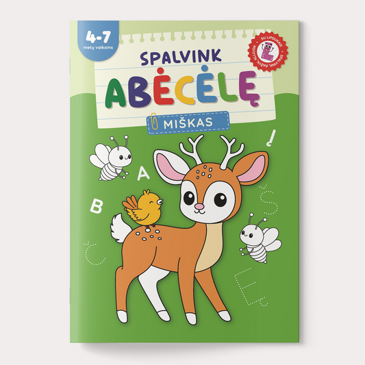 Color the alphabet. Forest