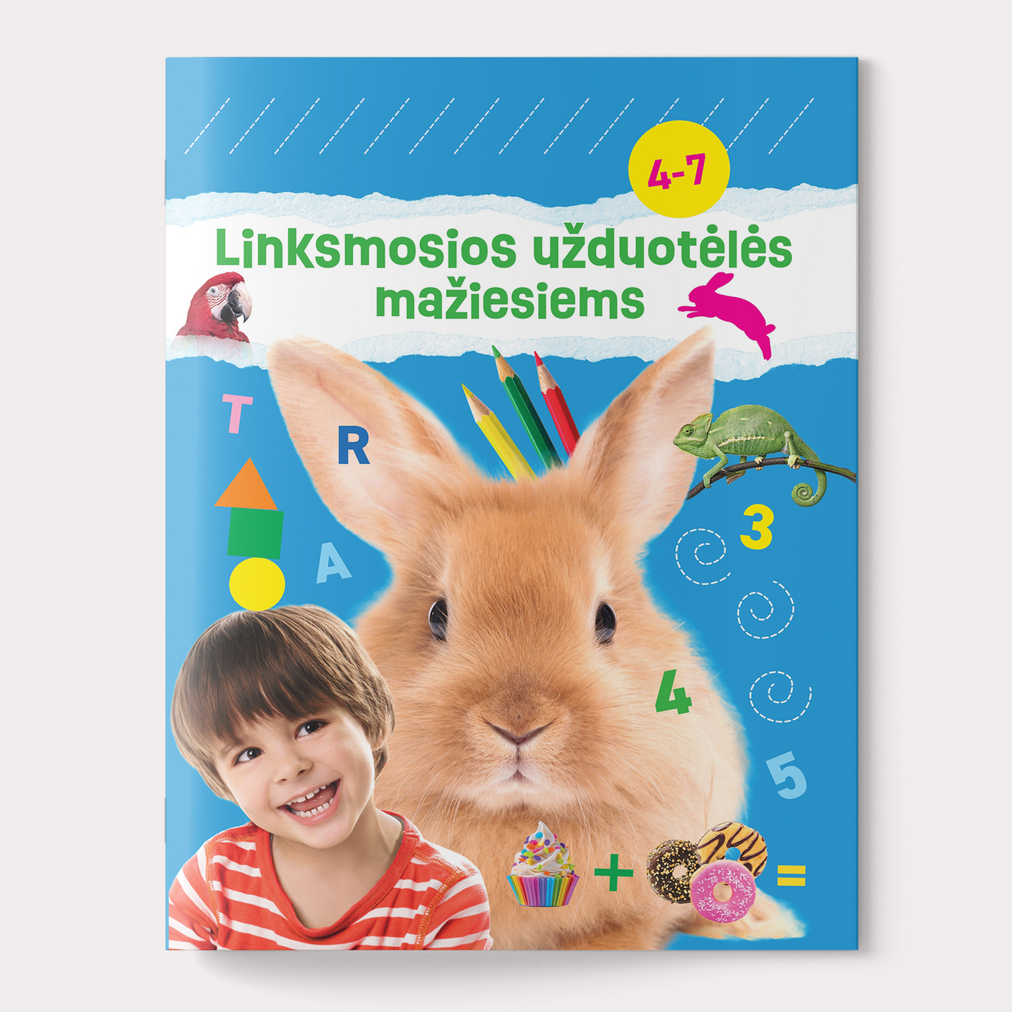 Linksmosios užduotėlės mažiesiems, 2 knyga (su defektu)