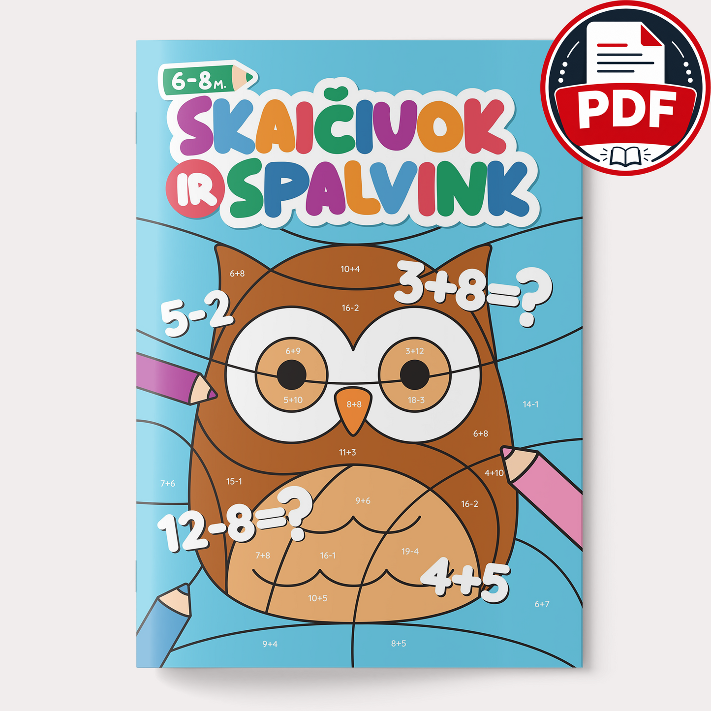 Skaičiuok ir spalvink – skaitmeninė spalvinimo knygelė (PDF)
