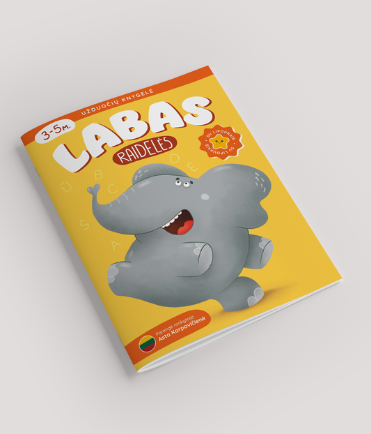 Užduočių knygelė. Labas, raidelės