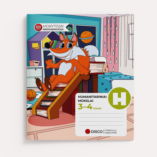 Formula notebook for humanities, grades 3-4, 14 sheets, lines