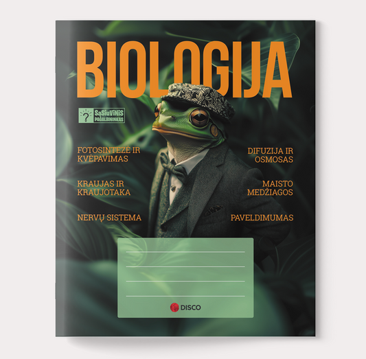 Helper notebook, Biology, 32 sheets, squared