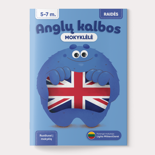 Anglų kalbos mokyklėlė: raidės