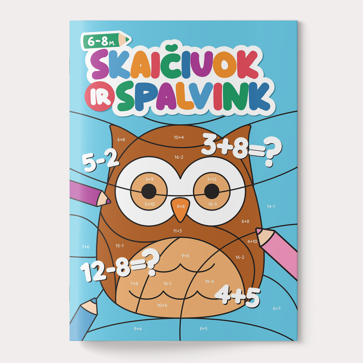 Užduočių ir spalvinimo knygelė: Skaičiuok ir spalvink
