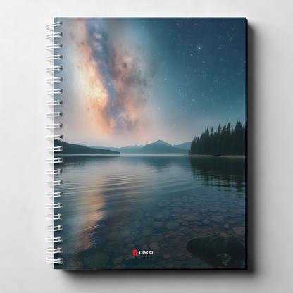 Productivity notebook, 100 sheets, squares, with spiral
