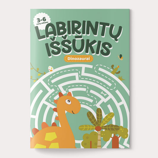 Activity book. Maze Challenge: Dinosaurs