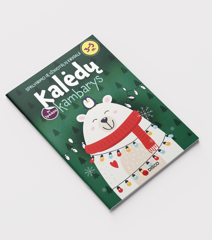Spalvinimo ir užduotėlių knygelė „Kalėdų kambarys“