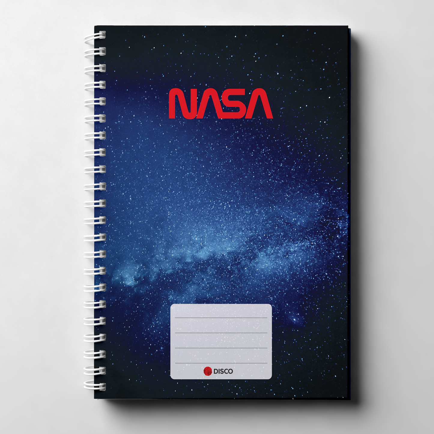 Notebook  NASA, 50 sheets, lines, with spiral