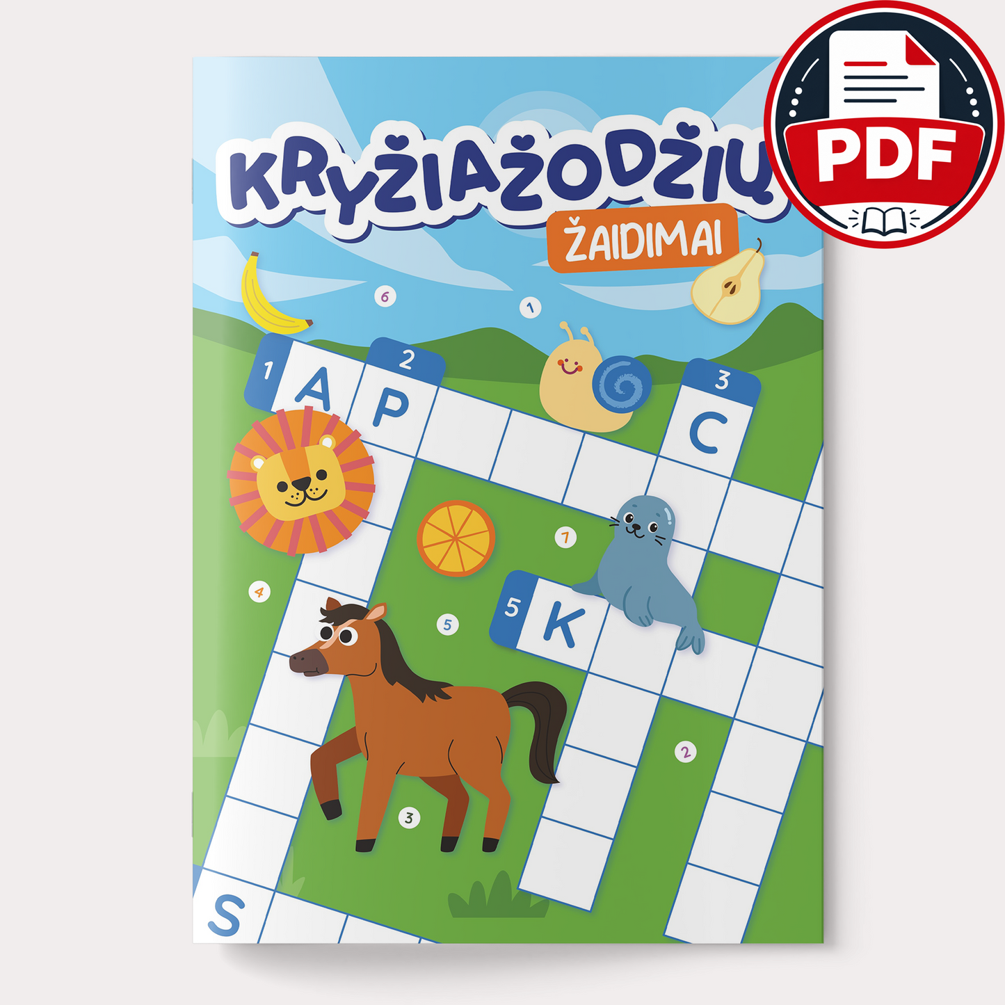 Kryžiažodžių žaidimai – skaitmeninė užduočių knygelė (PDF)