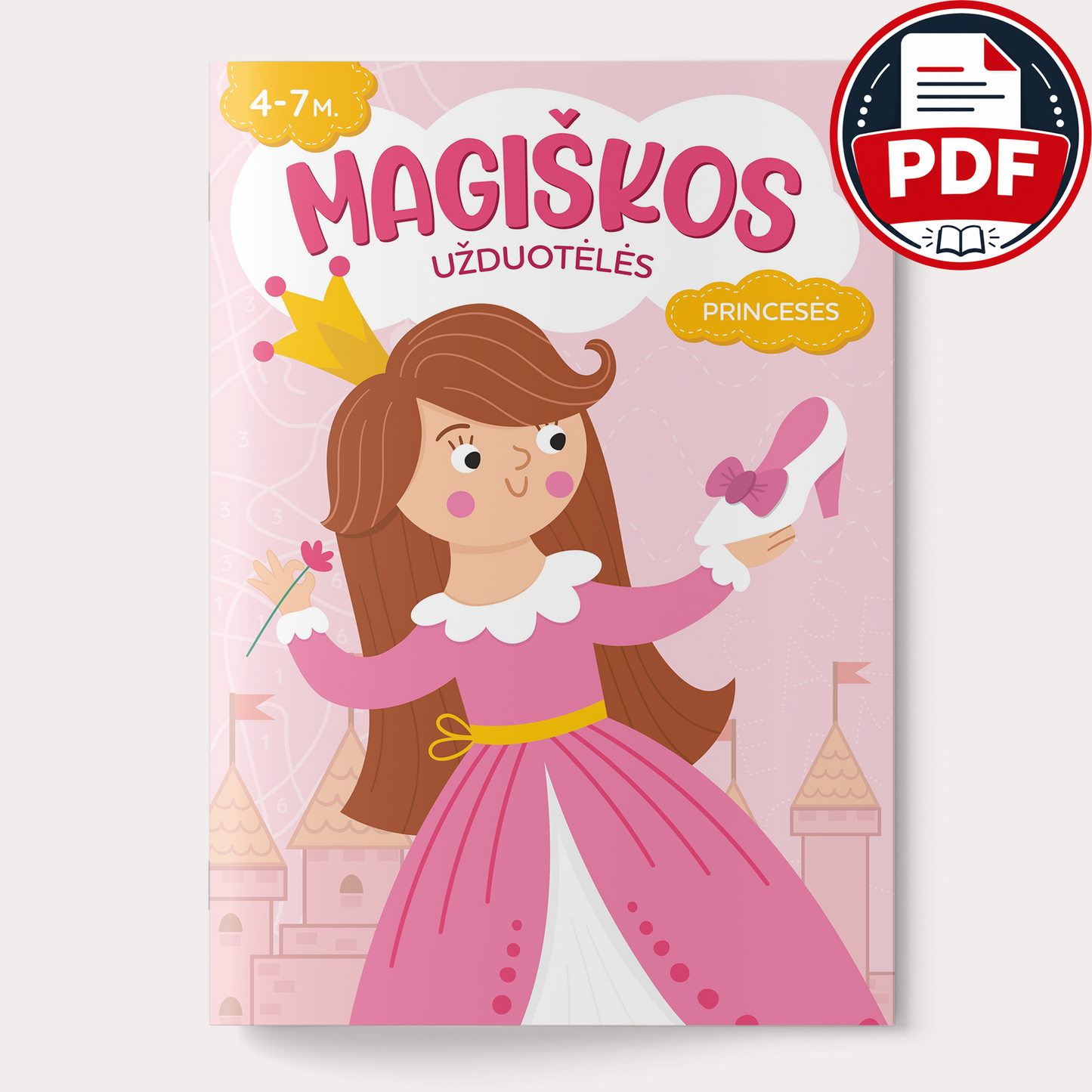 Magiškos užduotėlės. Princesės – skaitmeninė užduočių knygelė (PDF)