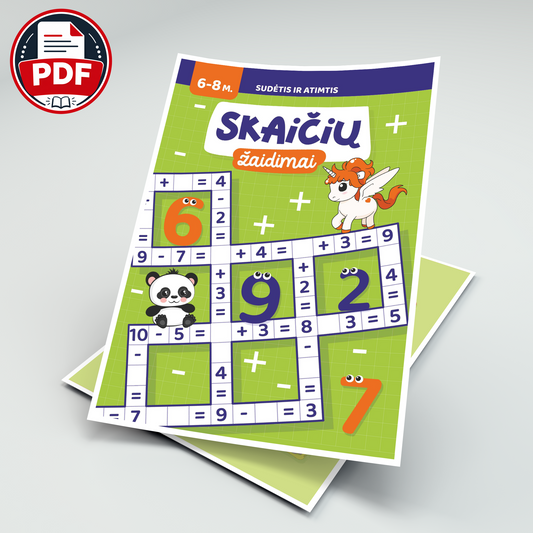 Skaičių žaidimai – skaitmeninė užduočių knygelė (PDF)