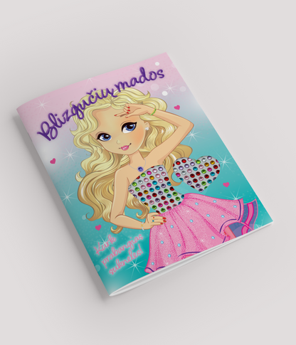 Волшебная раскраска с блестящими наклейками