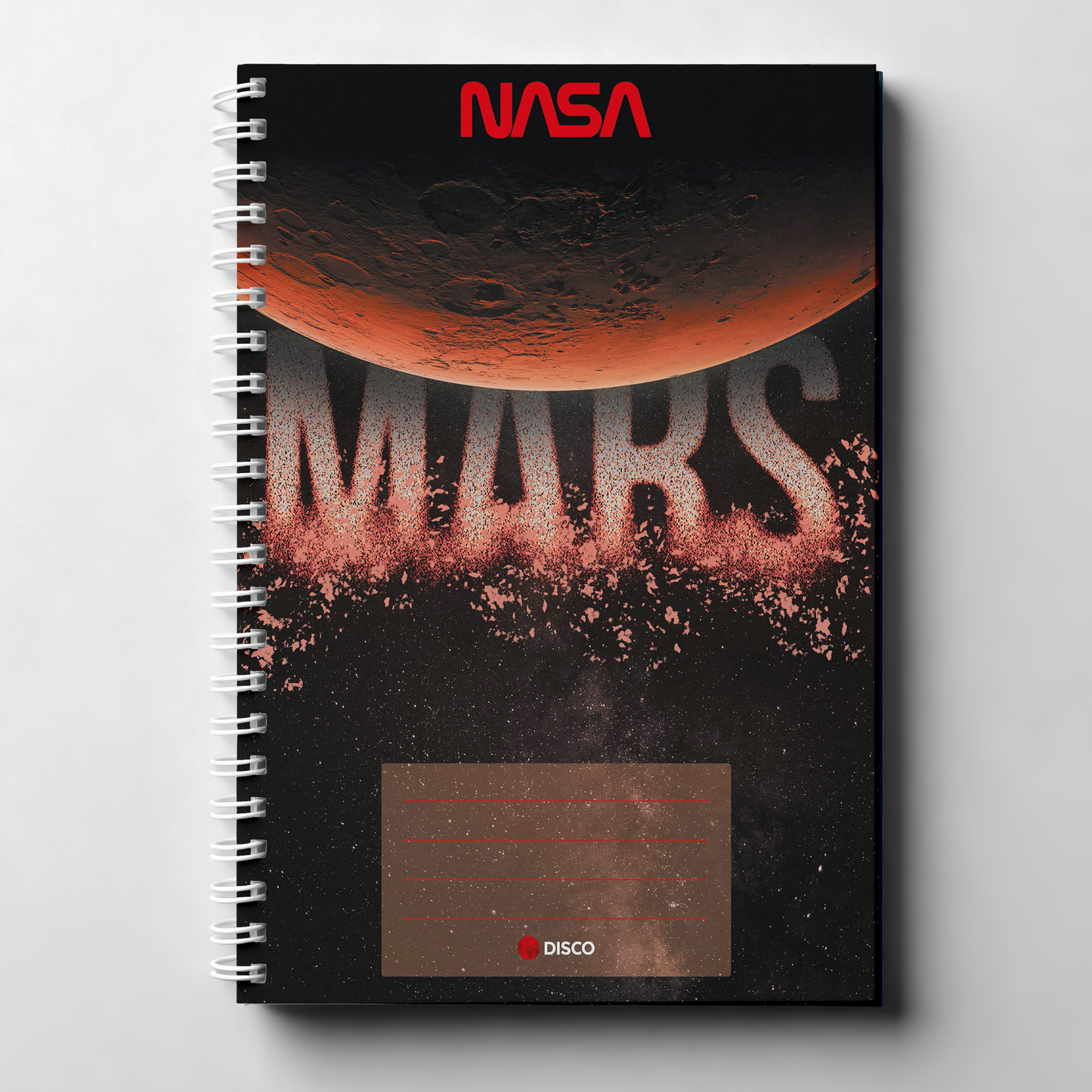 Sąsiuvinis NASA, 50l., spiralė, linijos