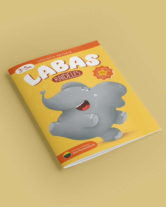 Užduočių knygelė. Labas, raidelės