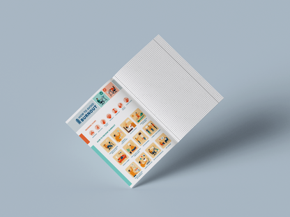 Тетрадь DISCO SOLID, 50 л., в клетку, А4