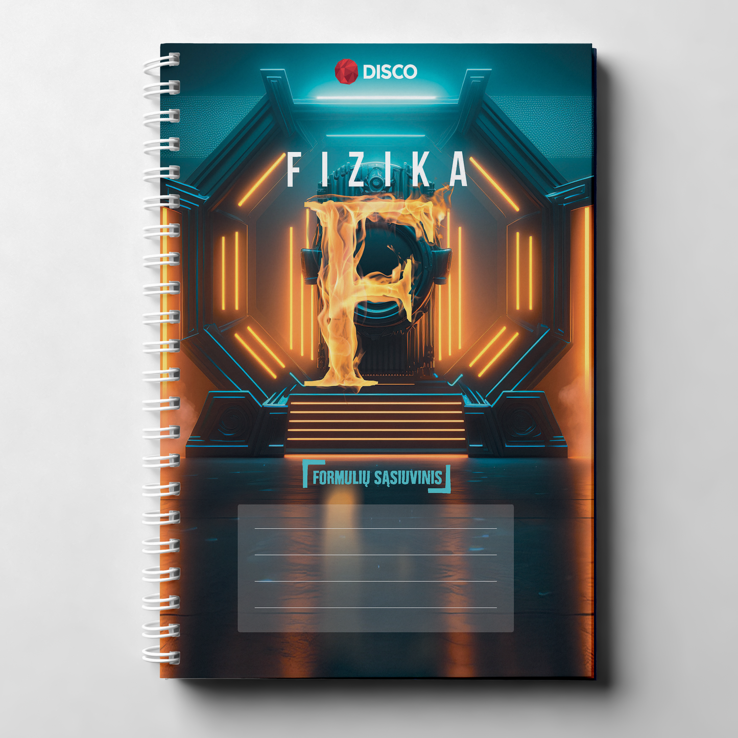 Formulių sąsiuvinis fizikai, 50 l., langeliais, su spirale
