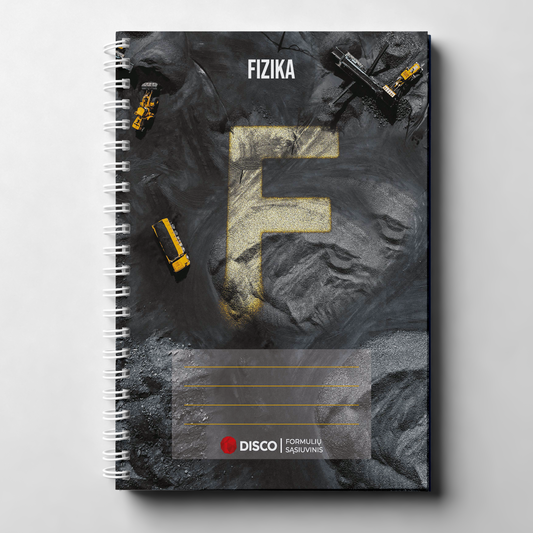Formula notebooks for Physics, 50 sheets, squares, spiral binding