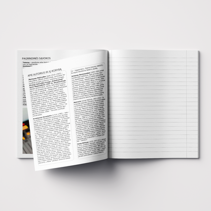 Helper notebook, Literature, 32 sheets, lined