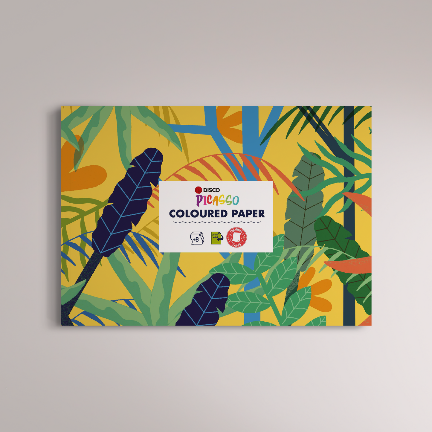 Spalvotas popierius PICASSO, A4, 8 l.
