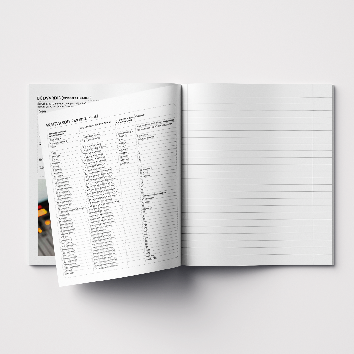 Helper notebook, Russian, 32 sheets, lined