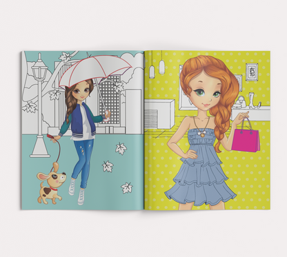 Волшебная раскраска с блестящими наклейками