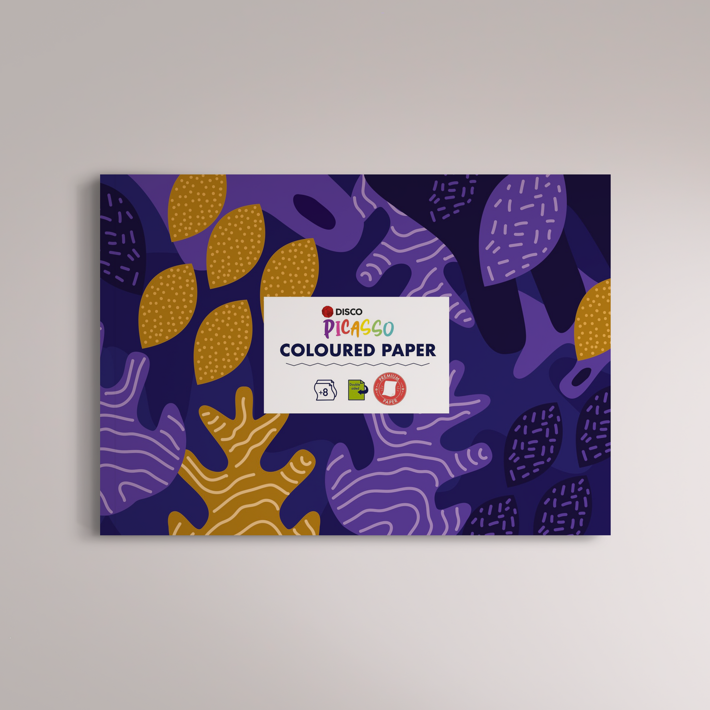 Spalvotas popierius PICASSO, A4, 8 l.