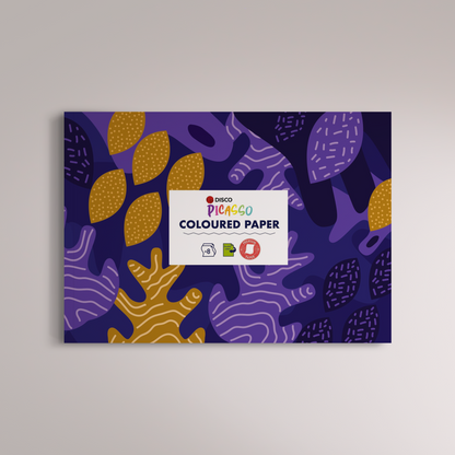 Spalvotas popierius PICASSO, A4, 8 l.