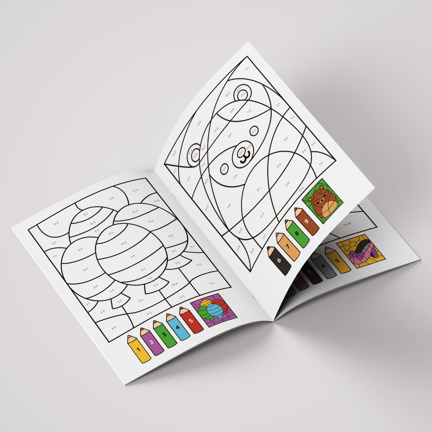Užduočių ir spalvinimo knygelė: Skaičiuok ir spalvink